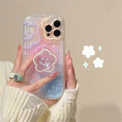 Funda TPU Transparente Redmi Note 11S con Flor y Soporte