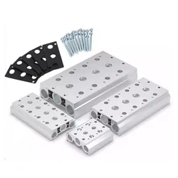 La base de válvula solenoide 4V110/4V210/4V310/4V410 se conecta al colector 100M 200M 300M 400M Serie 1F~15F.