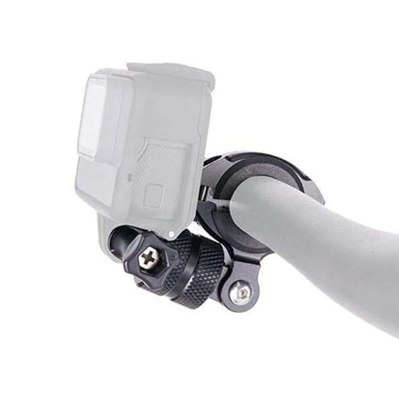 Soporte de manillar de bicicleta de rotación de aluminio para Cámara de Acción GoPro Hero 11, 10, 9, 8, 7, 6, 5, 4, Xiaomi Yi, Eken, Sjcam, DJI