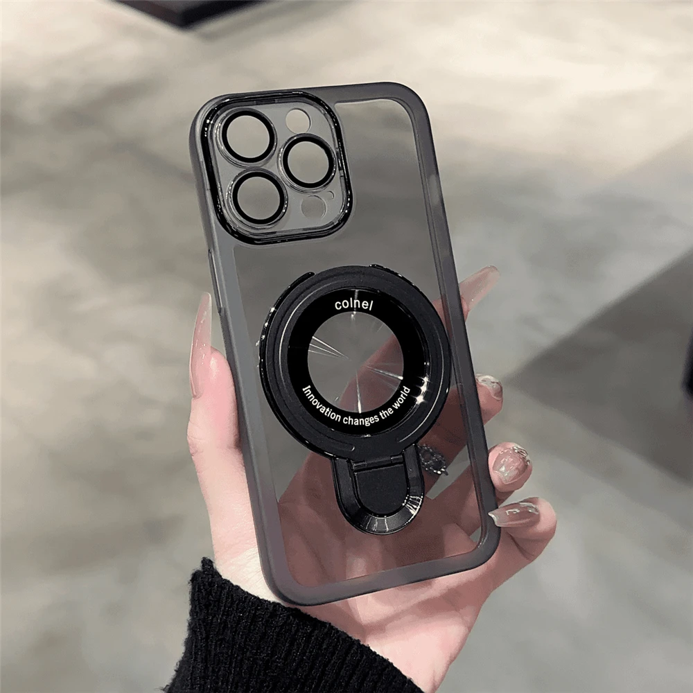 Funda de teléfono magnética con soporte de anillo para Samsung M16 M56 M15 M35 M55 M14 M34 M54 M13 M23 M33 M53 funda protectora transparente de silicona suave - imagen 4