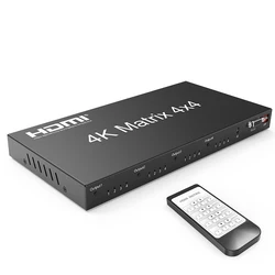 Conmutador HDMI 4x4 4K 60Hz RS232 HDCP 2.2