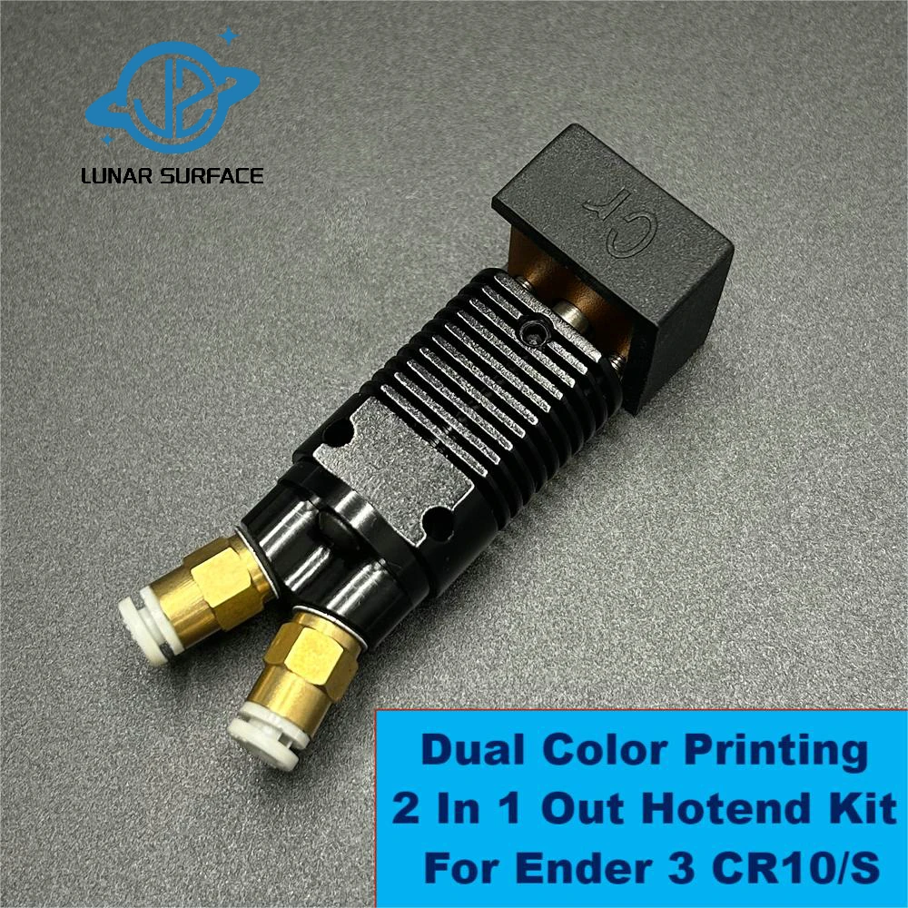 Piezas de impresora LS-3D, Kit de impresión Hotend 2 en 1 de doble Color, extrusión Original CR10/Ender 3 para extrusora Ender 3 CR10/S Bowden