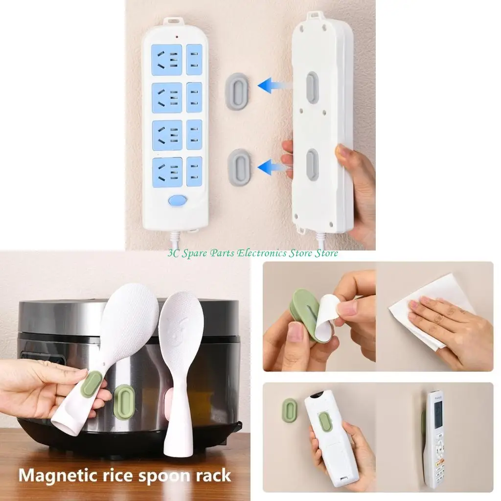 SZ 1PAIR Montaje pared del soporte control remoto magnético para curvas y superficies planas