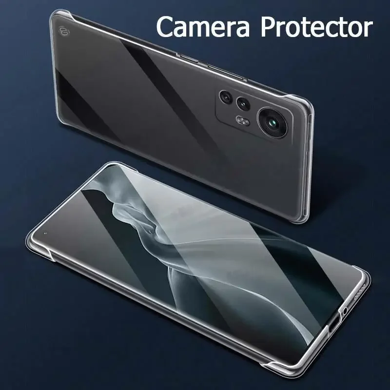 Para Xiaomi 12 Pro HD funda de teléfono transparente sin marco para Mi 13 Mix4 11 Lite 10S 10T Pro 14 cubierta dura ultrafina sin bordes para PC - imagen 3
