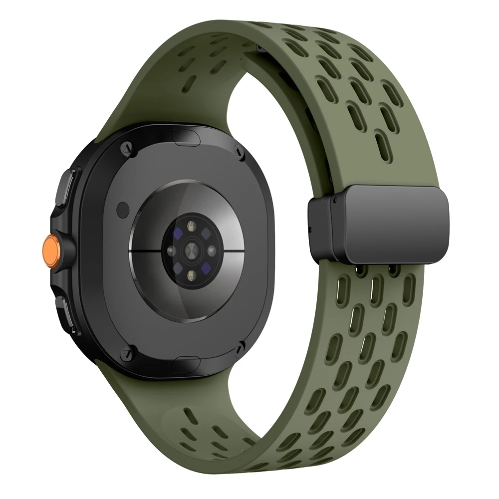 Correa de silicona con hebilla magnética sin huecos para Samsung Galaxy Watch8 Classic, correa de 46mm para Samsung Watch8 44 40mm - imagen 4