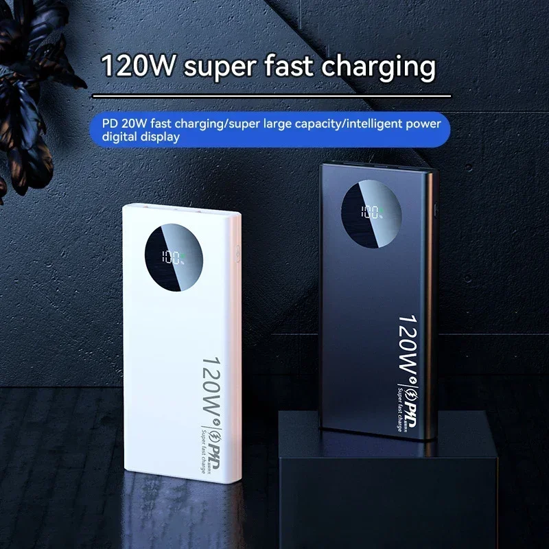 Batería Externa de carga superrápida para teléfono móvil, Banco de energía fino y ligero de 120W y 50000mAh, accesorios para celular, novedad, 2024 - imagen 5