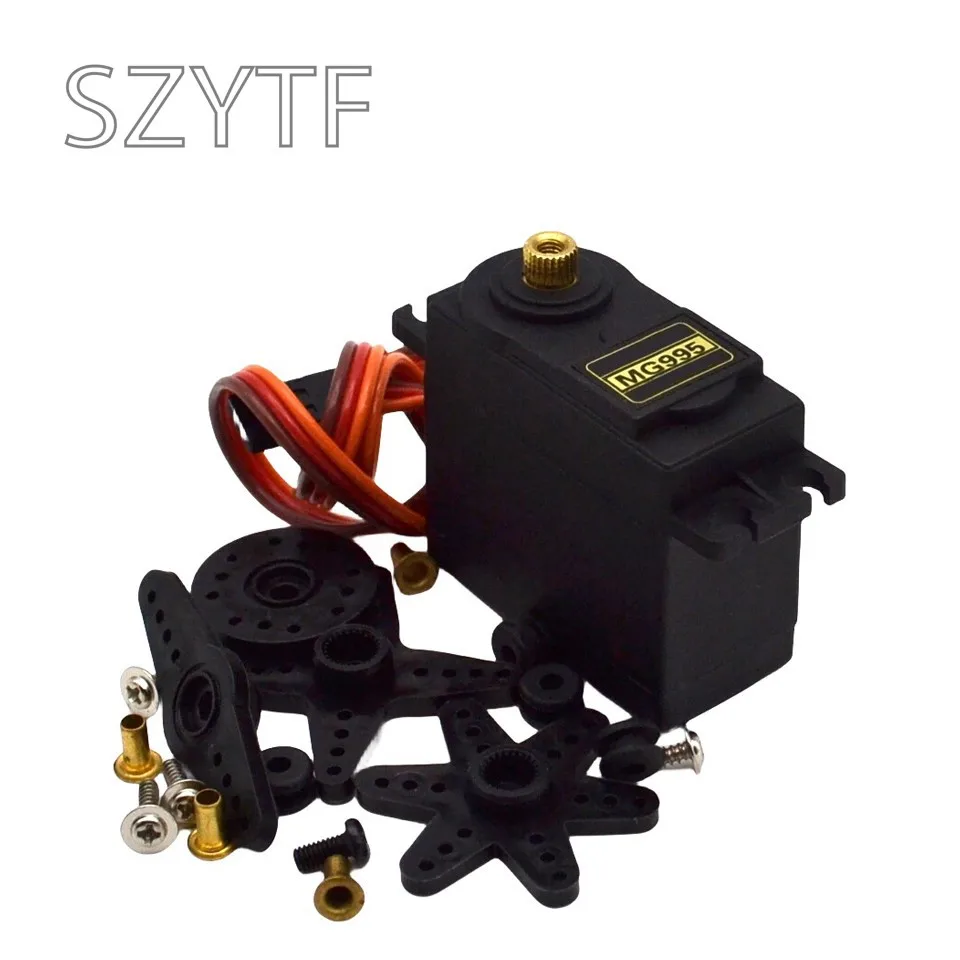 Engranaje de dirección estándar de Metal, Robot Digital de 180 ° y 360 °, 20KG, MG996R, MG946R, MG995 - imagen 2