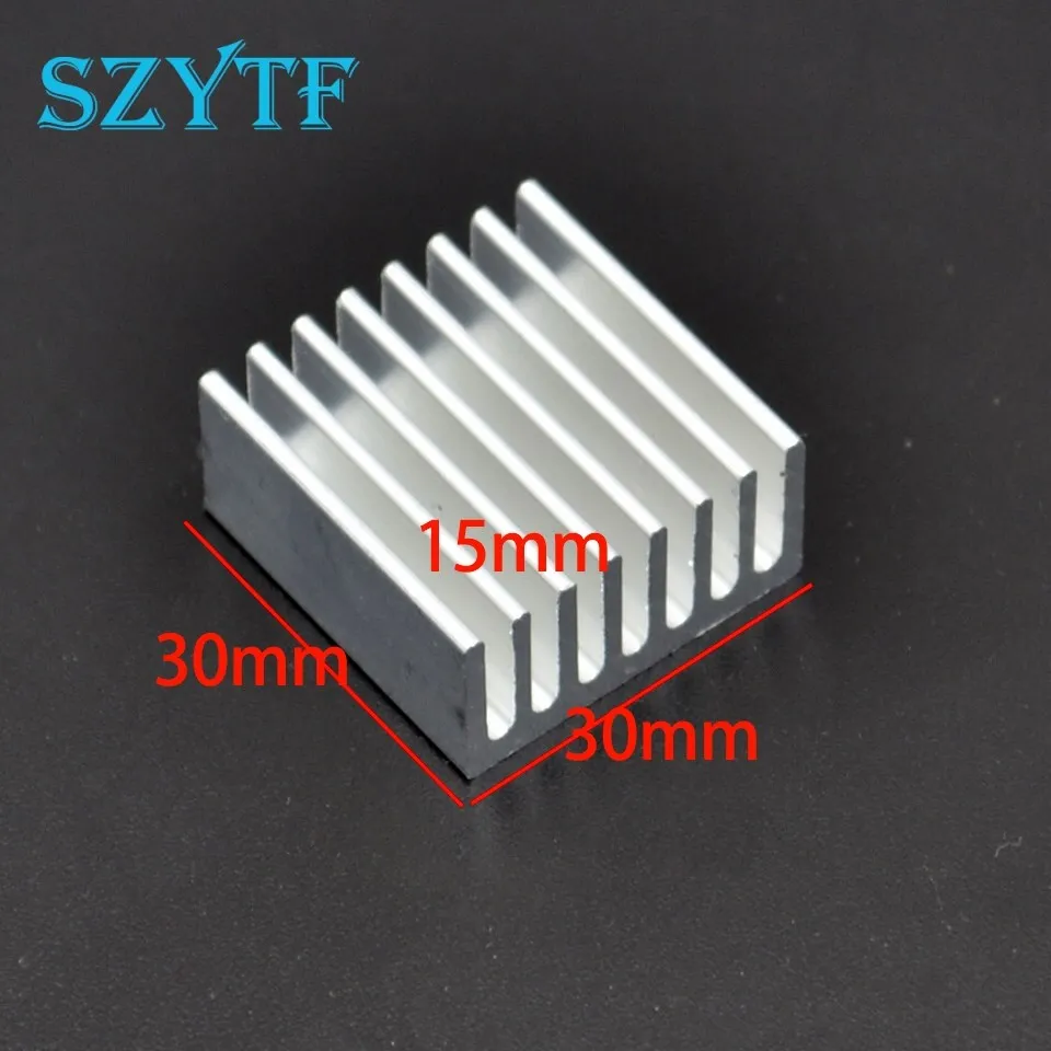 Disipador de calor de aleta de aluminio, 5 piezas, 30x30x15MM, Sierra Blanca