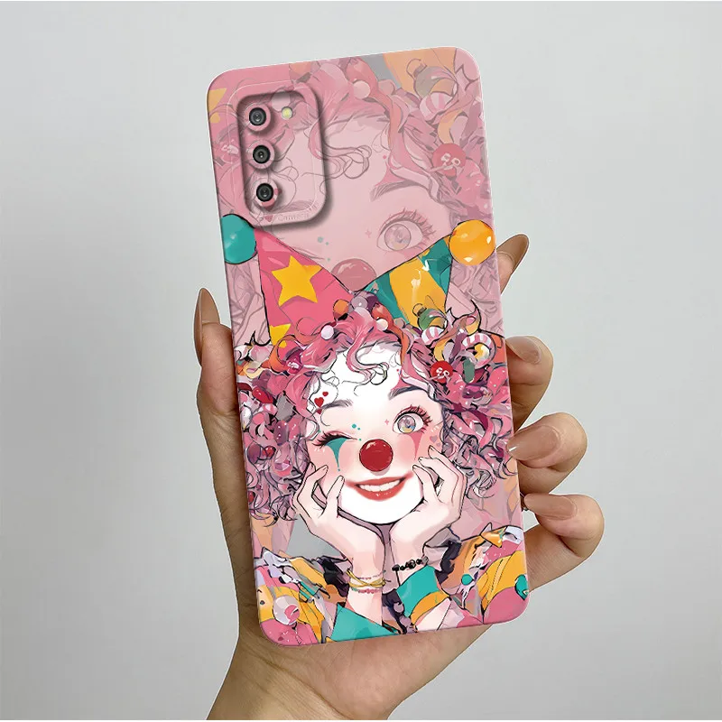 Funda de teléfono para Samsung Galaxy A02s, funda SM-A025F de lujo estética, funda de silicona líquida suave a prueba de golpes para Samsung A 02s - imagen 4