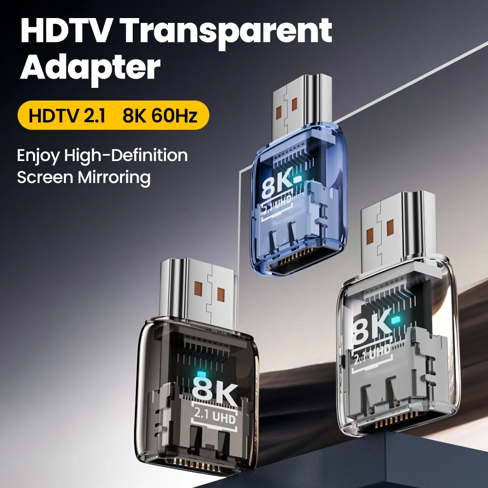 Extensor de HD-MI 8K hembra a conector macho de HD-MI, adaptador de extensión Displayport a HD-MI de 8K60hz para pantalla de Monitor PS4 HDTV - imagen 2