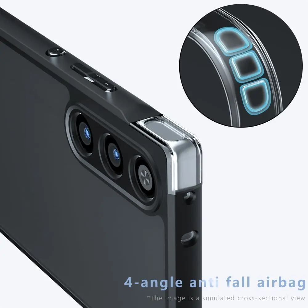 Funda mate esmerilada para ZTE Nubia Red Magic 10 Air Cover a prueba de golpes translúcido piel-táctil carcasa trasera dura Fundas - imagen 4