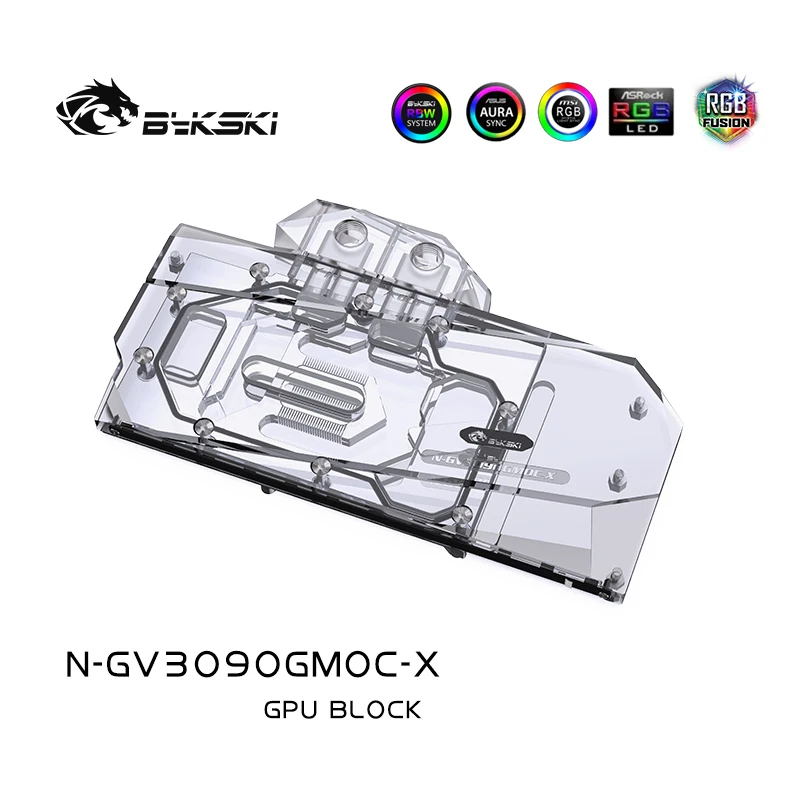 Bykski Bloque de Agua Cobre RTX 3080/3090 RGB AURA