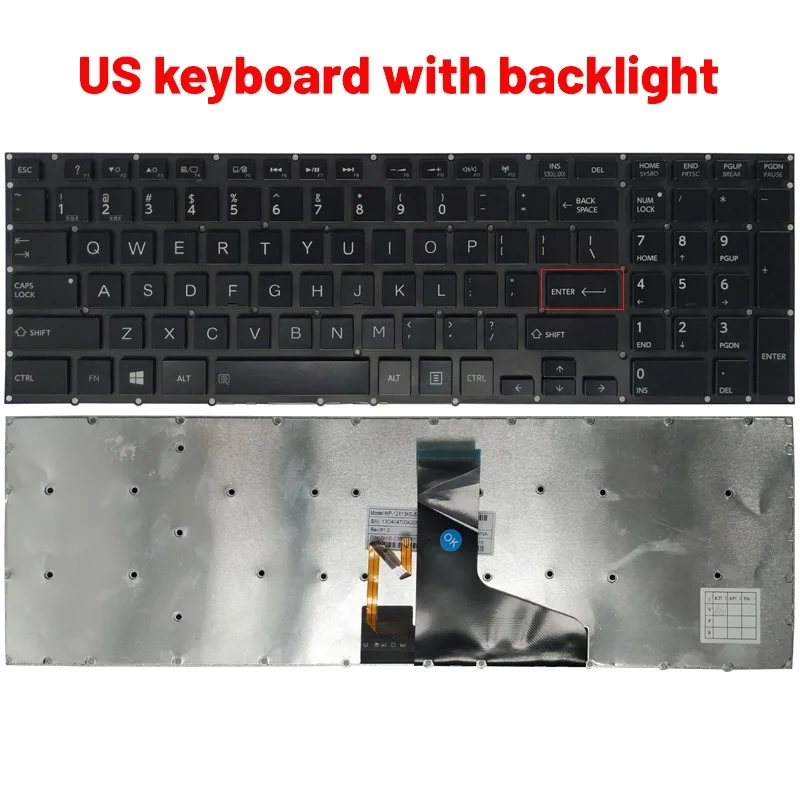 Teclado para ordenador portátil estadounidense/francés para Toshiba Satellite P50-A P50T-A P55-A P50-B P55T-A P70-A P75-A P55-B X70-A X70-B X75-A P75-A7100 - imagen 4