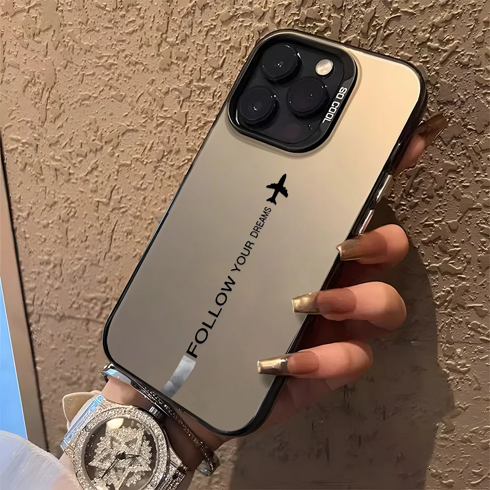 Funda de teléfono IMD de plástico duro mate para iPhone 16 Pro Max Funda iPhone 17 13 11 15 14 12 Air 15promax 16promax Funda a prueba de golpes - imagen 3