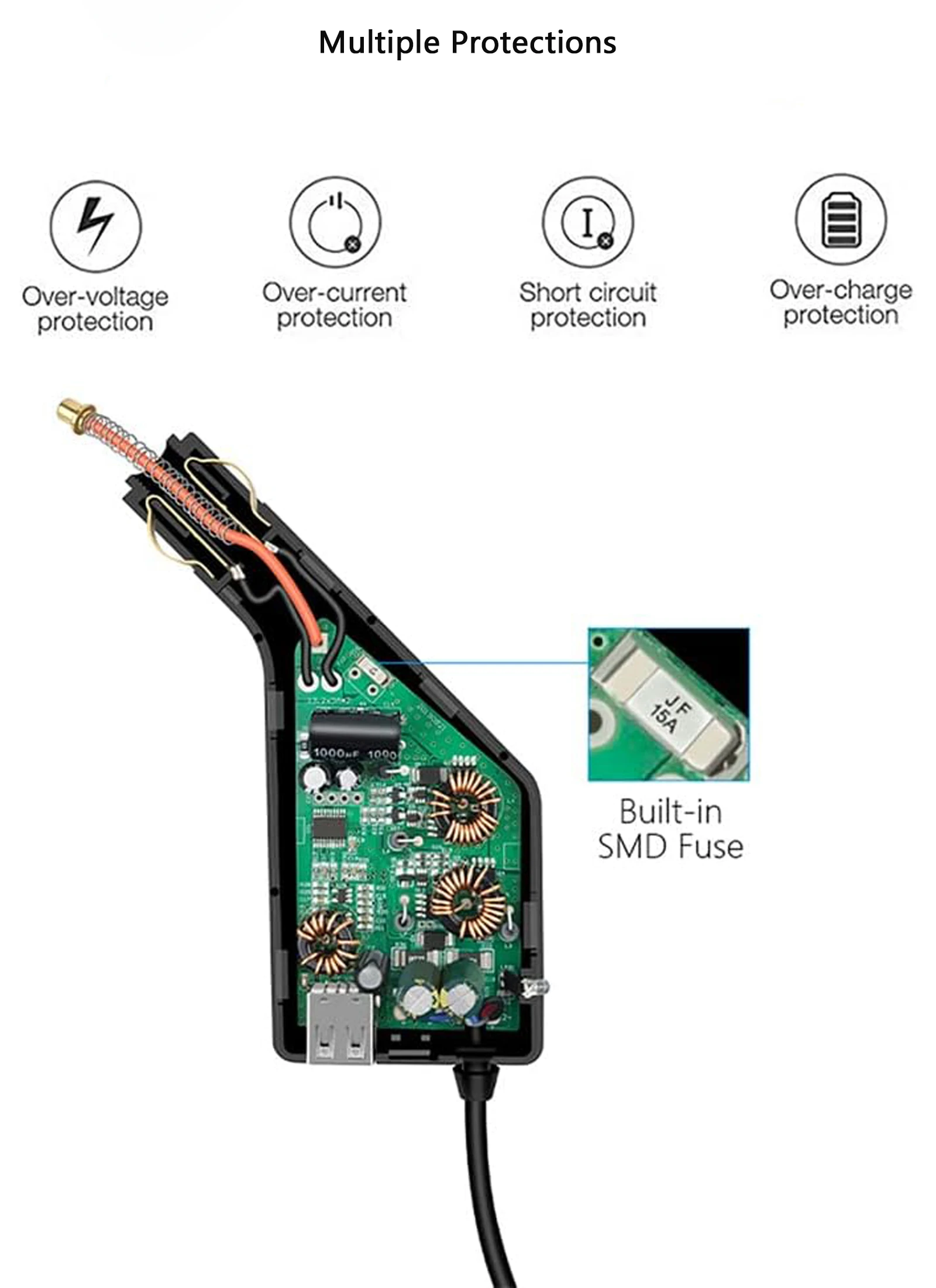 Cargador de batería 3 en 1 para DJI Mini 4 Pro/Mini 3 Pro, adaptador de cargador de coche doble USB de carga rápida para accesorios de Control DJI RC - imagen 3