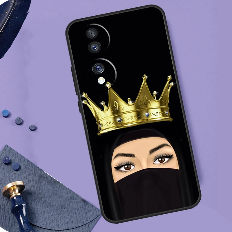 Funda Hijab islámica Girl Queen para Honor Magic 8 Pro 5 6 7 Lite X9a X9b X9c X9d X8a X8b X8c 50 70 90 200 400 Pro Coque - imagen 4