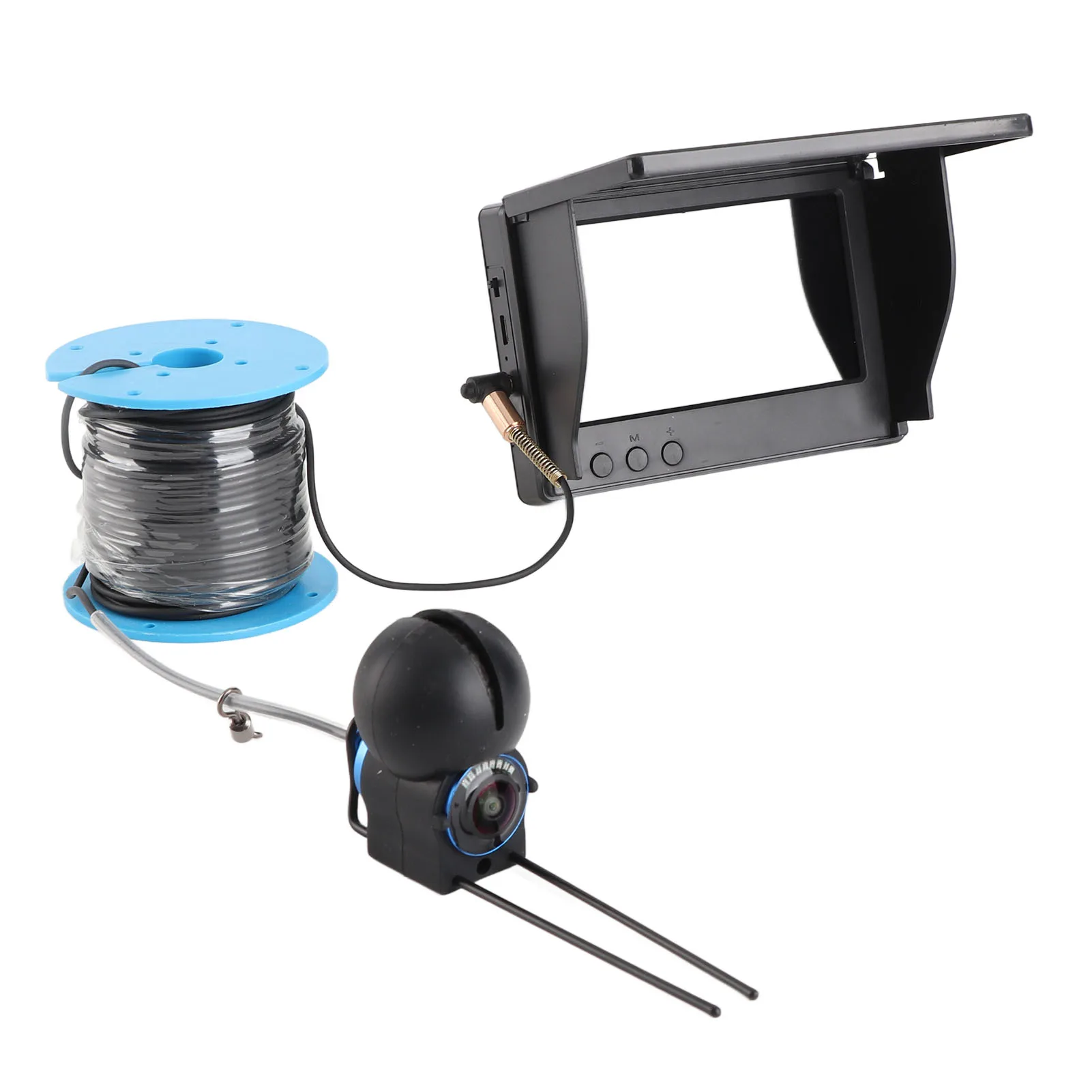 Cámara de pesca submarina 1080P con pantalla de 4,3 pulgadas, Cable de 30m, lente gran angular, buscador de pesca en hielo, cámara de pesca submarina - imagen 2