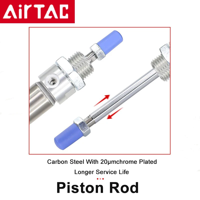 Airtac MA16/20/25/32/40-10/20/25/30/40/50/60/70/80/90/100/125/150/175/200/225 minicilindro, serie MA, 250/300/350/400 - imagen 2