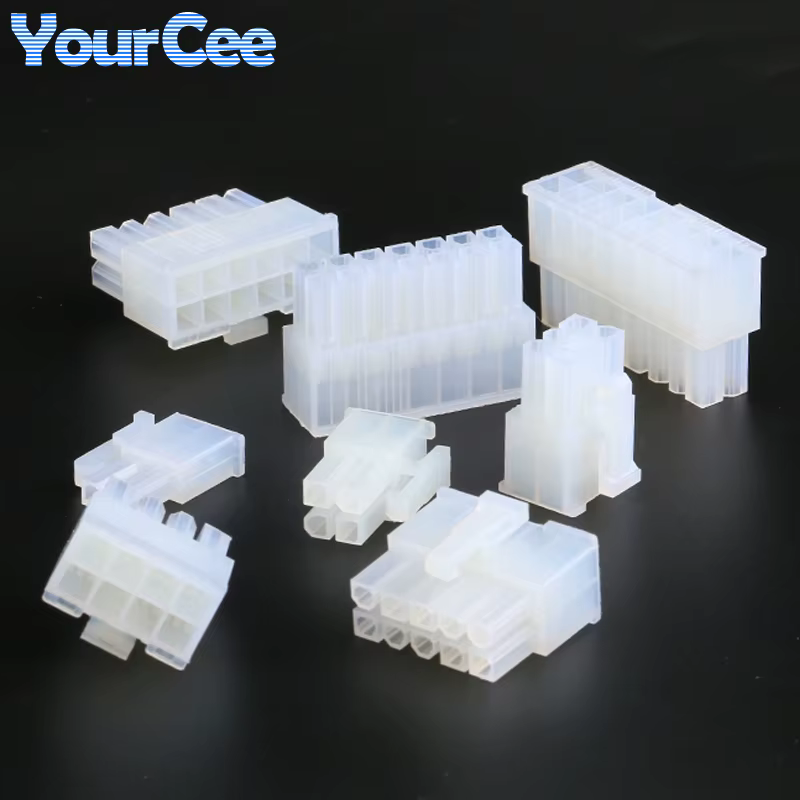 10 Uds 5557 4,2mm 2*1-12Pin Pin doblado Pin recto doble fila conector de bloqueo de acoplamiento carcasa de plástico macho para ordenador PC - imagen 4