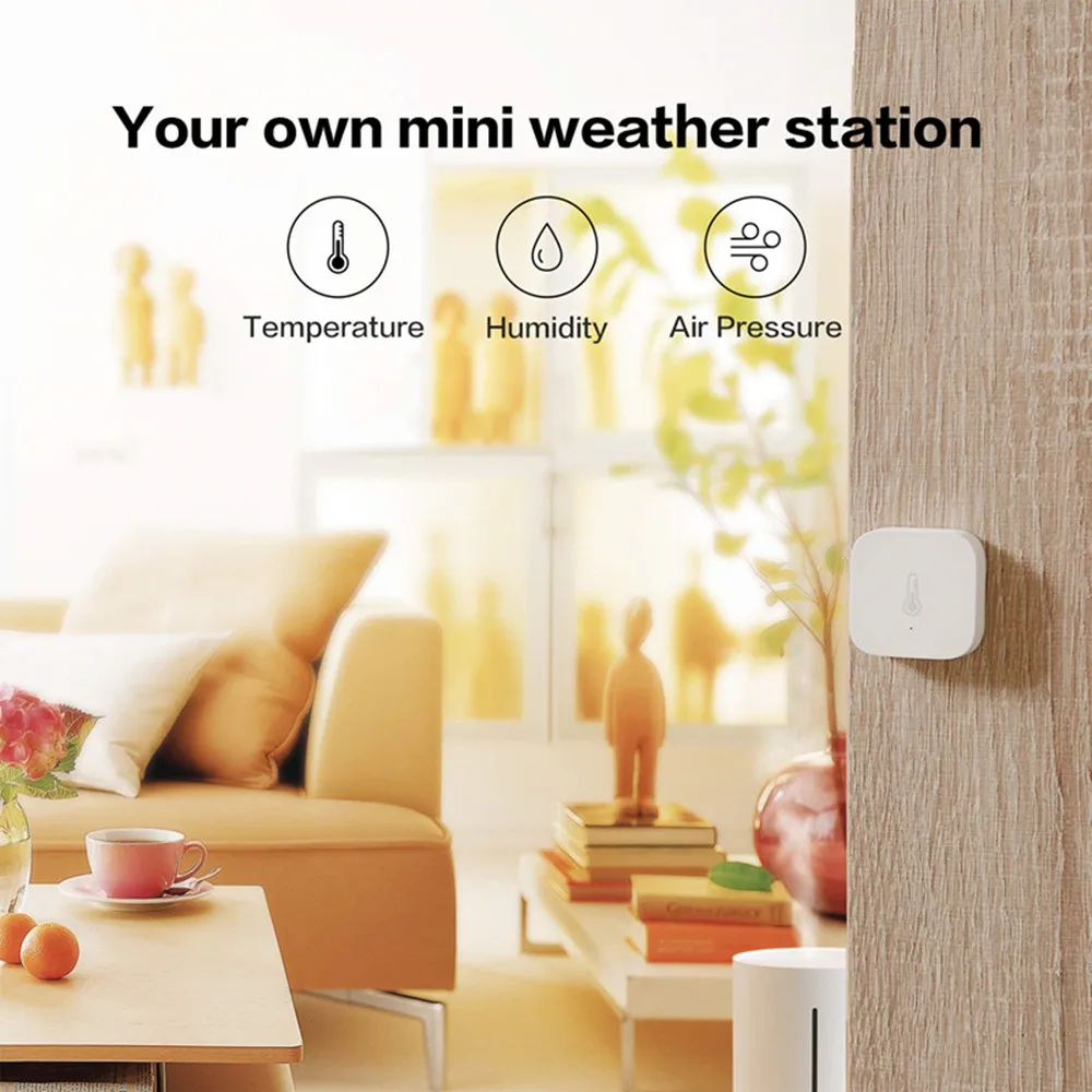 Aqara-Sensor inteligente de temperatura y humedad, Control de entrada Compatible con Xiaomi Mi Home HomeKit App, ZigBee - imagen 3