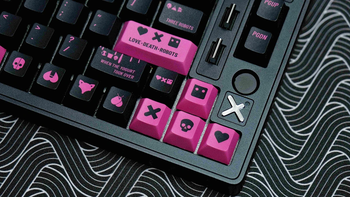 KCA Design Love Death And Robots Keycaps Cherry Profile Juego completo de teclas de teclado mecánico SUB PBT de cinco lados - imagen 5