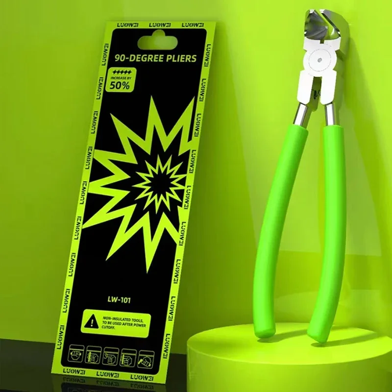 Alicates LUOWEI de 90 grados, ángulo recto, plano, alta dureza, adecuado para quitar el marco de la cámara del teléfono móvil, herramienta de alicates de desmontaje - imagen 5