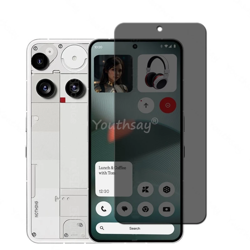 Vidrio de pantalla de privacidad para nada teléfono 3 vidrio Protector antiespía película de pantalla nada teléfono 3 vidrio templado nada teléfono 3 - imagen 2