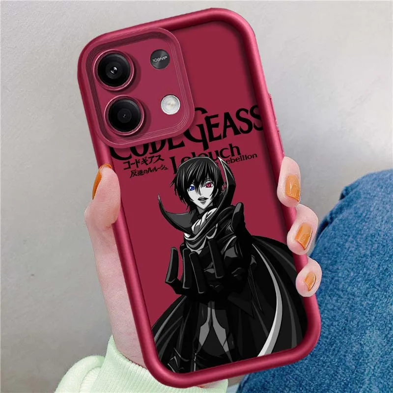 Funda de rebelsión de código de Anime GEASS para Redmi Note 14 13 12 11 12R 12R 11T Pro Speed Plus 5G, funda de teléfono con escalera ocular - imagen 5
