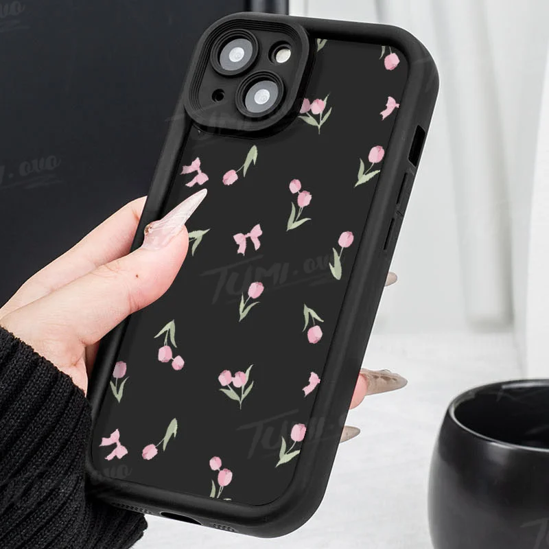 Funda de teléfono Advanced Pink Purple Tulip para Xiaomi Redmi Note 13 12 11 Pro Plus 12S 11S 10S 10 9 9S 8 12C 13C funda mate de silicona - imagen 5