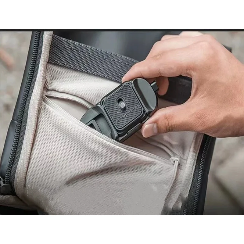 Clip de cámara de liberación rápida con placa - Secure Antideslizante 360 °   Rotación para Sony Nikon DSLR Action Cam Soporte para correa de mochila - imagen 4