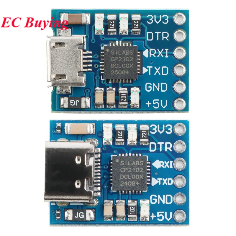 10 uds/1 unidad CP2102 MICRO/TYPE-C USB a Serial UART TTL módulo de conversión convertidor STC microcontrolador descargador reemplazar FT232 - imagen 3