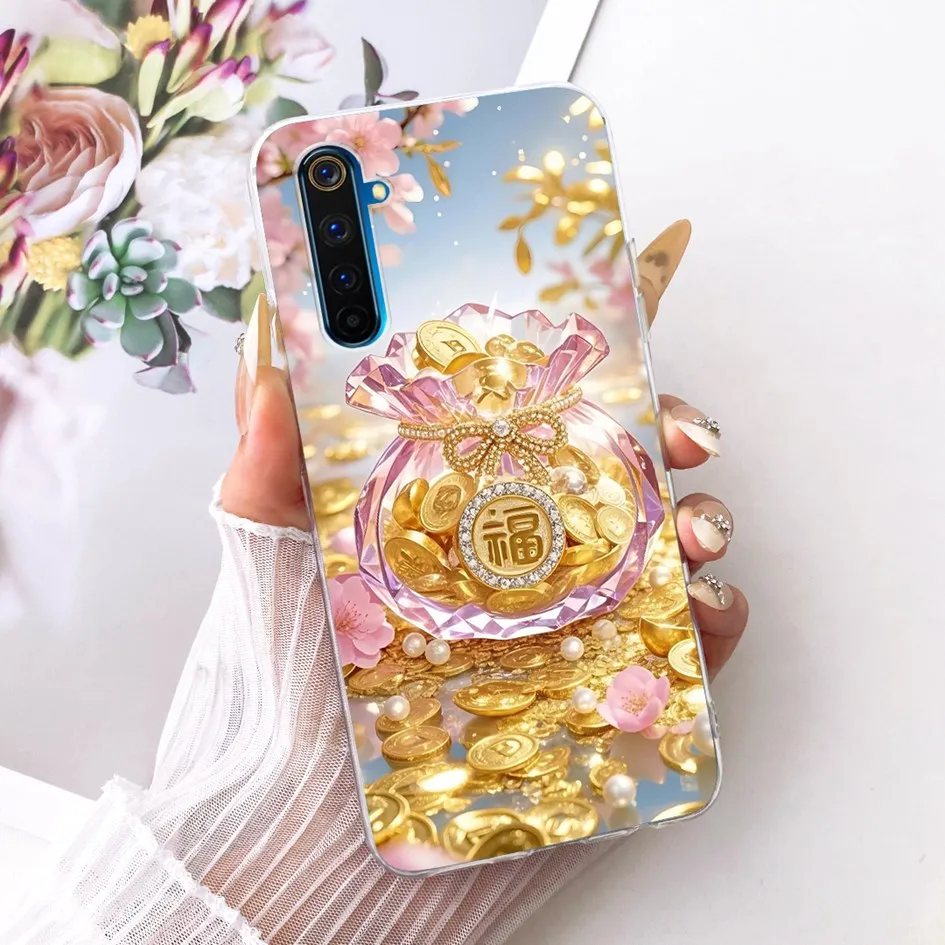 Para Realme 6 funda Realme 6 Pro funda Cool Dragon dibujos animados silicona suave Ultra fino TPU carcasa de teléfono para Realme 6i 6s Realme6 Coque - imagen 3