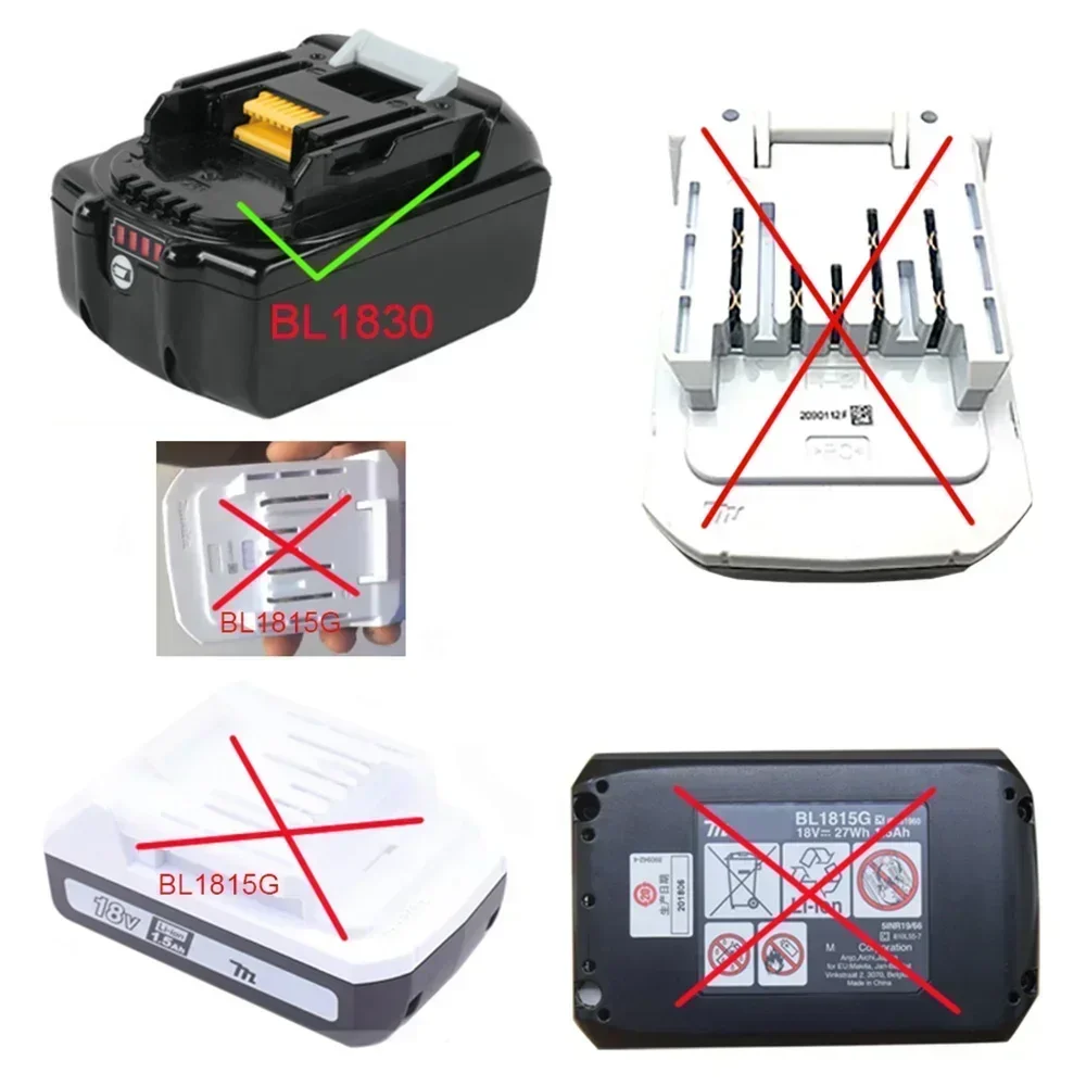 Convertidor adaptador de batería HTB18MTL para batería de iones de litio Hitachi de 18V BSL1830 para herramientas eléctricas de litio Makita LXT de 18V - imagen 5