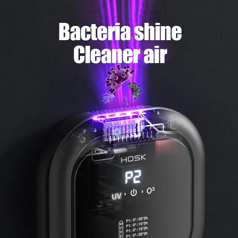 Purificador de aire para el hogar, generador de ozono con UV + aromaterapia, iones negativos, elimina el olor a humo de formaldehído, limpiador de aire - imagen 4