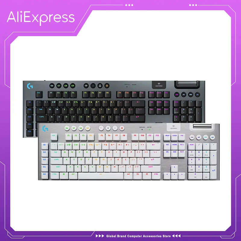 Teclado mecánico ultrafino inalámbrico Logitech G915X para juegos de deportes electrónicos, con disparador de eje bajo para periféricos de computadora