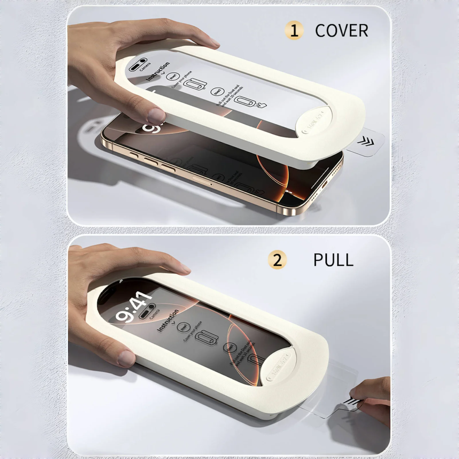 3 uds para Apple iPhone 17 Air 16 15 14 13 12 11 Pro Max Plus Xs Xr 16e Protector de pantalla de vidrio templado posicionamiento sin polvo - imagen 2