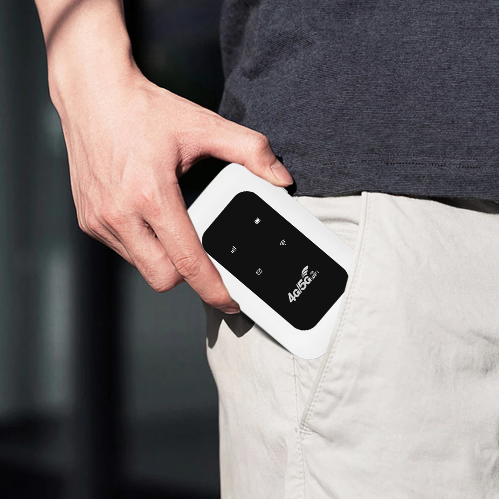 Enrutador WiFi móvil 4G LTE con ranura para tarjeta SIM, Mini punto de acceso para exteriores de 150Mbps, módem Wifi inalámbrico de 2100mAh para el hogar, oficina, RV, Camping - imagen 2