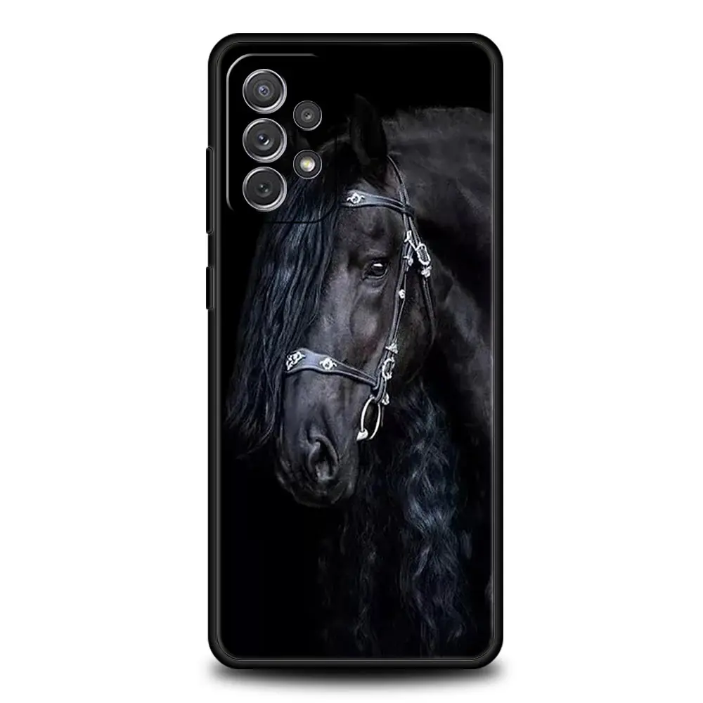 Funda de animales salvajes de caballo corriendo para Samsung A51, A71, A21S, A12, A11, A15, A25, A31, A41, A52, A32, A23, A33, A53, A73, A03S, A05S, A13, 5G - imagen 5