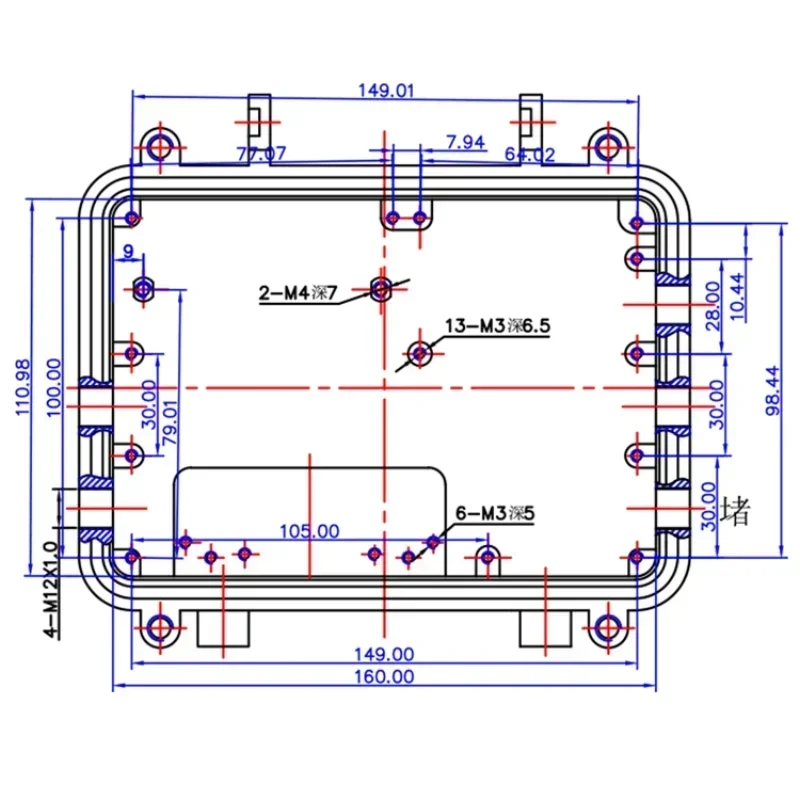 Caja de amplificador AP para estación Base de puente inalámbrico para exteriores, carcasa de caja impermeable de Metal de aluminio fundido, tamaño interno 167*83*84mm - imagen 5