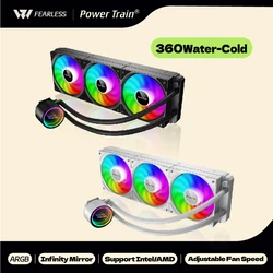 Power Train DL-360A ARGB Blanco/Negro Refrigeración Líquida CPU