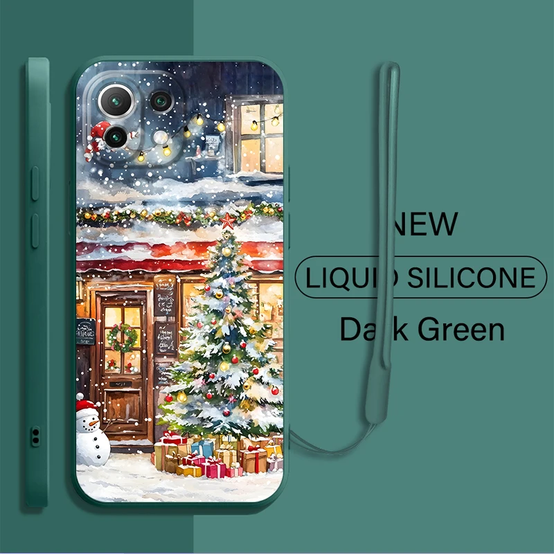 Case for Xiaomi Mi 11 12 Lite 13 10T 11T 12T Pro Soft Cover Christmas Cartoon Candy  - imagen 3