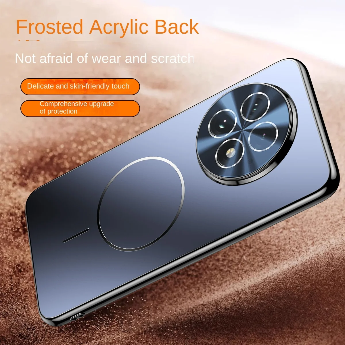 Para OnePlus 13 funda chapada dura lente de carga inalámbrica magnética funda protectora trasera para OnePlus 13 13R One Plus 13 Shell - imagen 3