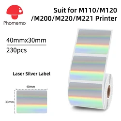 Etiquetas Térmicas Adhesivas Phomemo M110/M120 – 40x30mm Impermeables