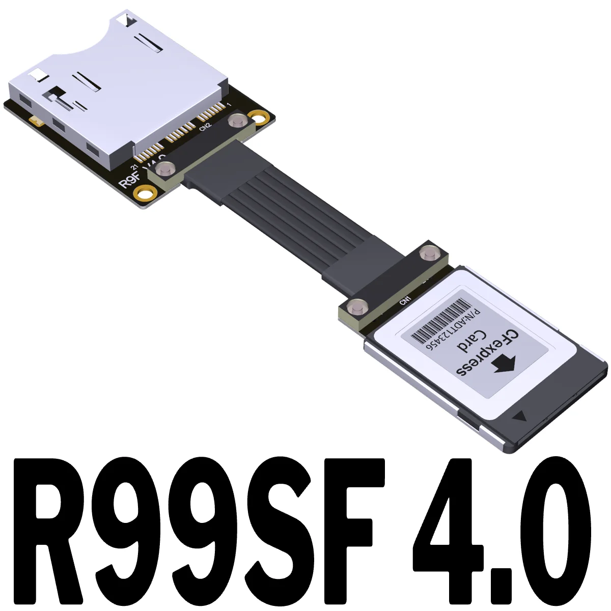Cable de extensión de tarjeta de memoria CF a CF Express tipo B, convertidor de tarjeta adaptadora estable de velocidad completa, macho a hembra, PCIE 4,0 Gen4 X2 - imagen 3
