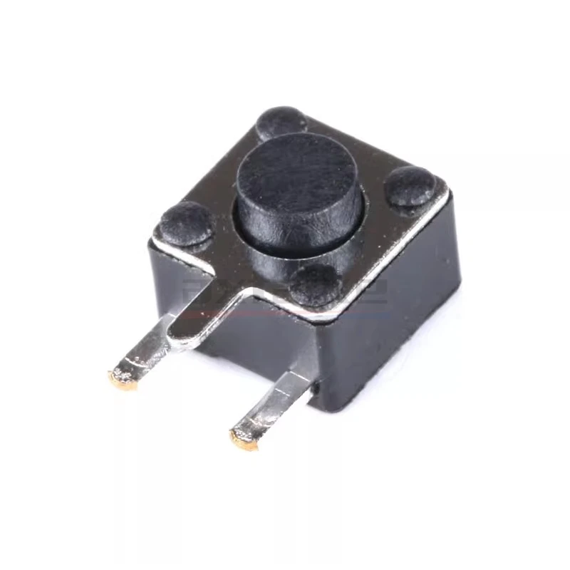 100 Uds 4,5 × 4,5 interruptor de presión lateral 3 pines 4,5*4,5*3,8/4,3/5/6/7/8mm Micro interruptor táctil 50mA 12V DC interruptor de alimentación Horizontal - imagen 2