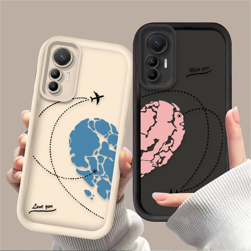 Funda de silicona suave emparejada con corazón de amor para Xiaomi POCO X6 X5 X4 GT X3 NFC F3 F4 F5 F6 M5S C65 M6 Pro 4G 13T 12T 11T 13 12 11 Lite - imagen 2