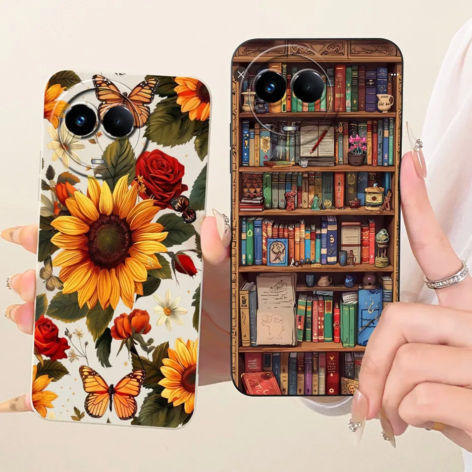 Para Realme 11 5G funda Realme 11X RMX3785 encantador gato pato cubierta de dibujos animados suave TPU funda de teléfono para Realme 11 4G Realme11 X 5G Fundas - imagen 2