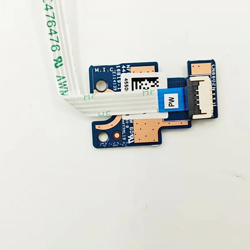 Placa de botón de encendido para ordenador portátil HP 17T-BR 17Z-AK 17-AK 17-BS 17Q-B con Cable 926529-001 448. 0c702.0011 accesorios de reparación - imagen 4