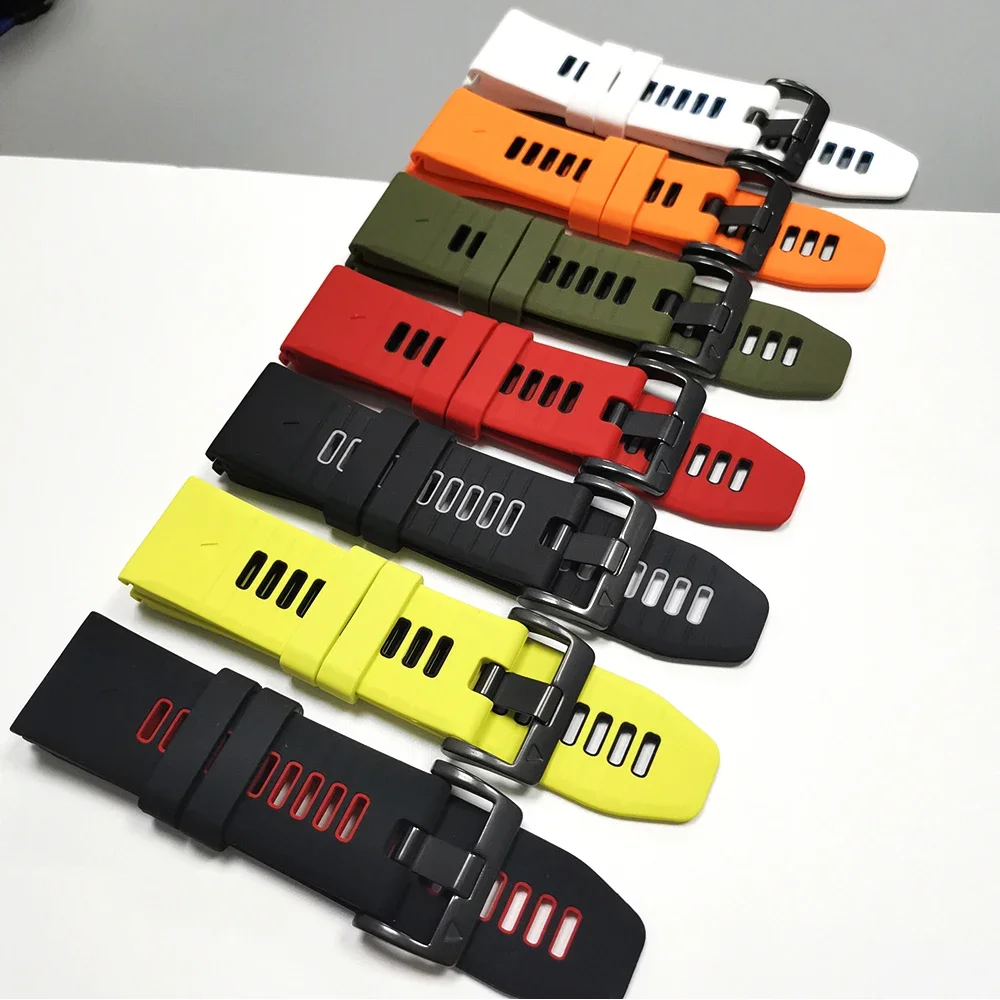 Correa de reloj de liberación rápida para Garmin Fenix 7 7X Pro 8 E 6 6X 5X/Epix Gen2/Enduro 3/970 965/Tactix8 22mm 26mm correas de silicona para reloj - imagen 3