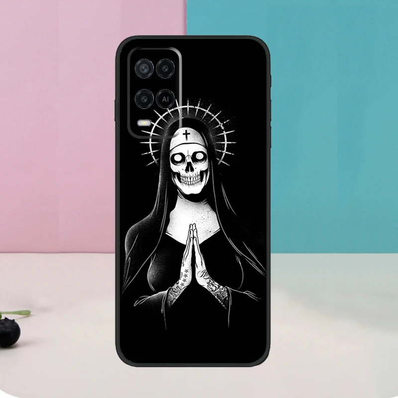 Funda de chica Sexy estilo hermana monja para Oppo A78 A98 A58 A18 A38 A74 A94 A54 A15 A17 A57 A6 A5 Pro A16 A76 A96 A40 A60 A80 - imagen 3